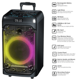 IQ Sound CYBER FLEX12 12-Inch Portable Bluetooth Party Speaker