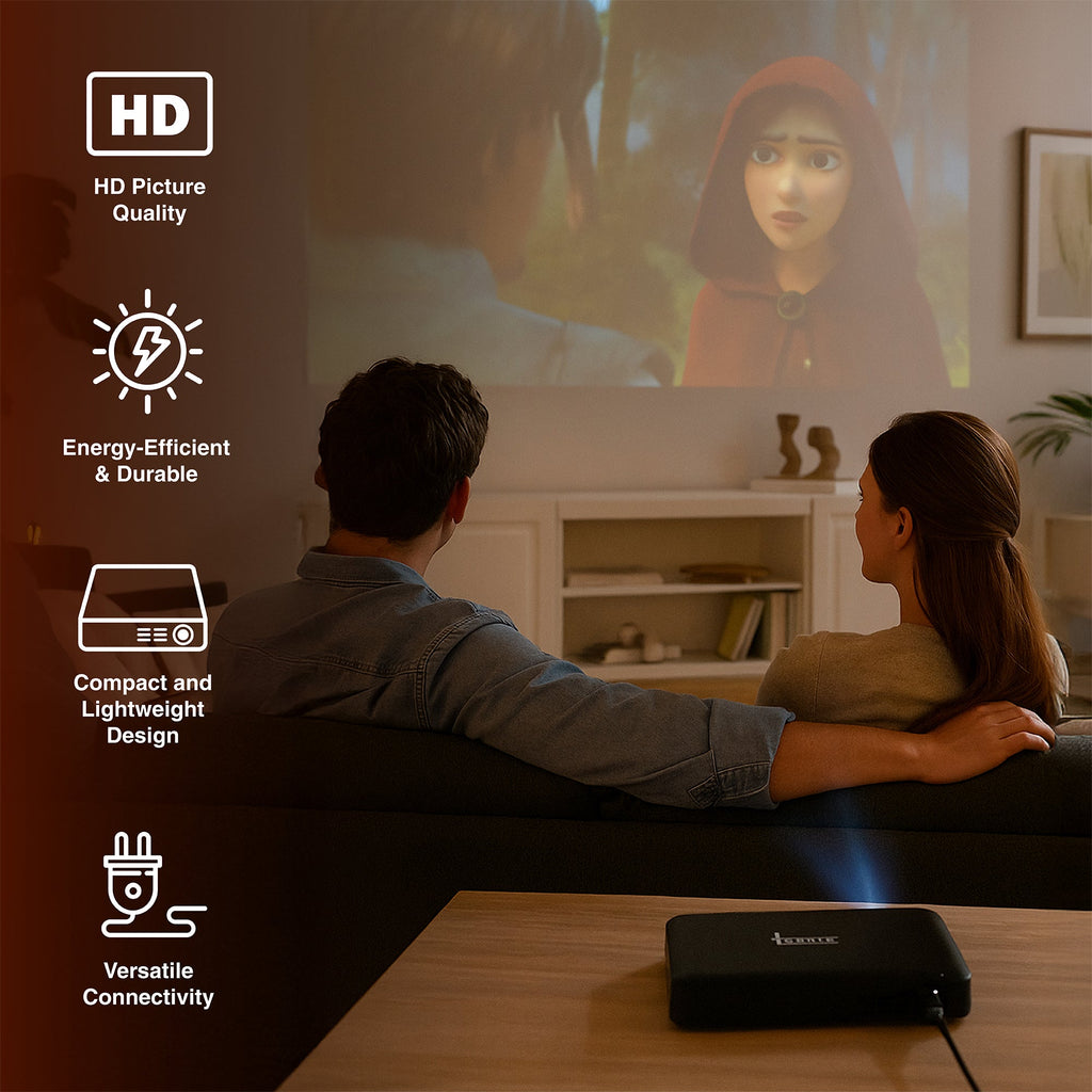 Pursonic Compact HD Projector – Portable Big-Screen Entertainment Anyw ...