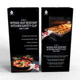 2-in-1 Intense Heat Resistant Kitchen Safety Clip and Clamp