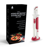 Introducing the Dual-Pack 2-in-1 Intense Heat Resistant Kitchen Safety Clip and Clamp