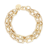 Liv Double Chain Bracelet by eklexic