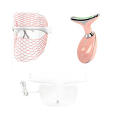 Pursonic 7-in-1 LED Light Therapy Face Mask, Sculpting Wand, and Neckplate