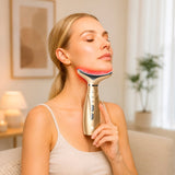 7-Color LED Light Therapy Neck & Face Device – Multi-Mode Rejuvenation System