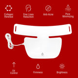 Pursonic 7-in-1 LED Light Therapy Face Mask, Sculpting Wand, and Neckplate