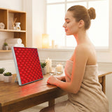 Pursonic LED Red Light Therapy Panel & Anti-Aging Serum Set (Vitamin C, Retinol, and Hyaluronic Acid)