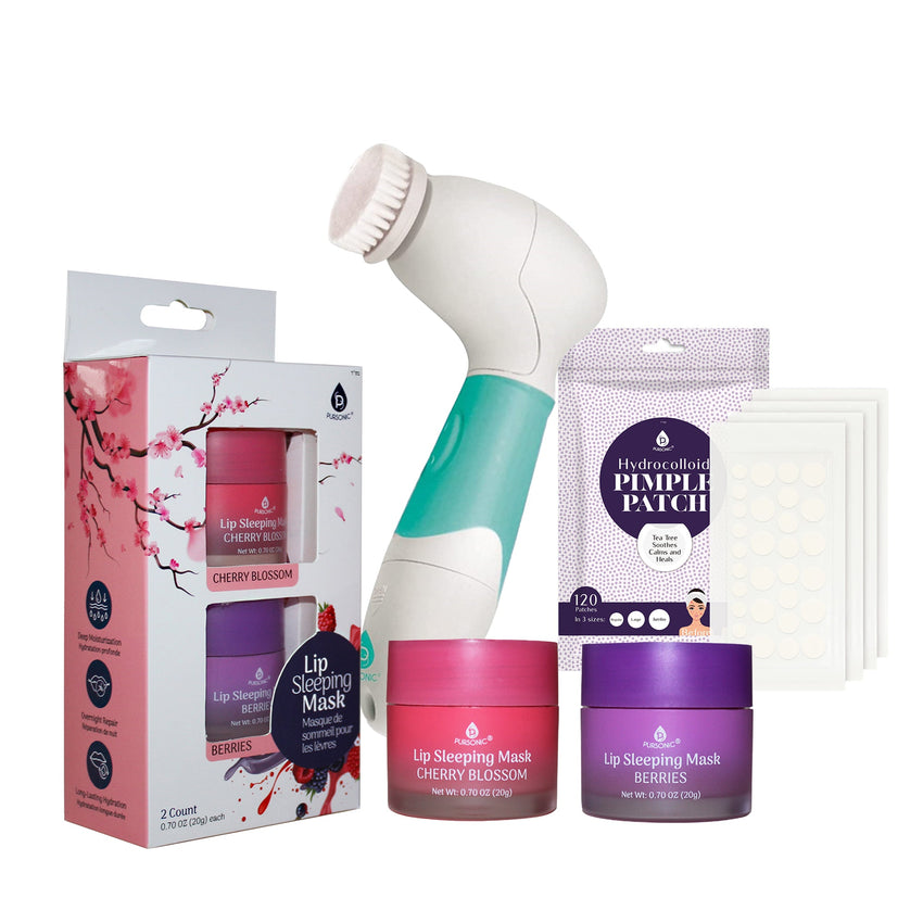 Ultimate Skincare Bundle: Lip Care, Acne Solution, and Advanced Cleansing by Pursonic