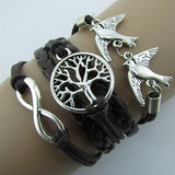 Doves in Love Infinite Love and Peace Bracelet