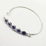Larger Oval Shaped Swarovski Crystal Bar Bangle Bracelet