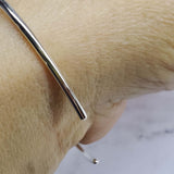 Lavender Crystal Cancer Ribbon Awareness Bangle