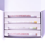 Natural Bath Salts Gift set in 8 Glass Tubes, Luxurious Bath Experience by Lizush
