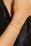 Micro Clustered Pearl & Bead Bracelet by eklexic
