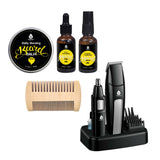 Mario Lopez Grooming Essentials Bundle with 10-Piece Trimming Kit & 4-Piece Beard Care Set