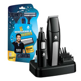 Mario Lopez Ultimate Grooming Set – 10-Piece Hair, Beard & Body Grooming Kit + Disposable Razors by Pursonic