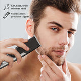 Mario Lopez Rechargeable Men’s Grooming & Beard Care Bundle – Complete Hair, Beard, Nose, and Ear Kit by Pursonic