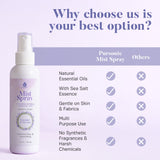 Aromatherapy Mood & Ambiance Bundle: Essential Oils + Mist Spray for Stress Relief & Skin Harmony