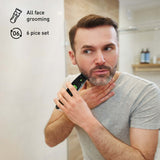Pursonic Men’s Refresh & Groom Kit: Cedarwood, Tea Tree & Eucalyptus Wipes + Rechargeable Beard & Body Trimmer by Pursonic