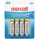 Maxell 723465 - LR64BP AA Alkaline Batteries (4 Pack)