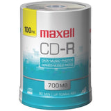 Maxell 648200 - CDR80100S CD-R 48x 700 MB/80-Minute Blank Discs on Spindle (100 Count)