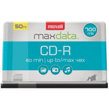 Maxell 623251/648250 CD-R 48x 700 MB/80-Minute Blank Discs on Spindle (50 Count)