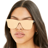 Sustainable Future Wife - Gold Square Wayfarer Sunglasses by TopFoxx