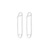 Medium Twisted Safety Pin Earrings by eklexic