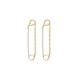 Medium Twisted Safety Pin Earrings by eklexic