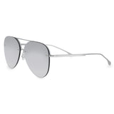 Smaller Megan 2 - Silver Metal Aviator Sunglasses by TopFoxx