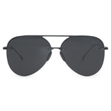 Smaller Megan 2 Jet Black- Tangle Free Aviator Sunglasses by TopFoxx