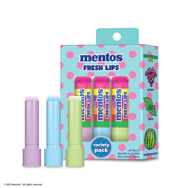 RUDE Mentos Fresh Lips Variety Pack (Lip Balm) - Refreshing Mix