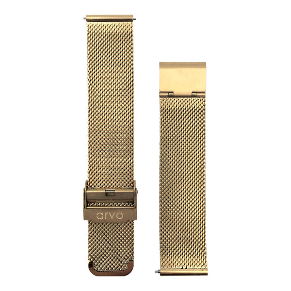 Arvo Gold Mesh Watch Band by Arvo