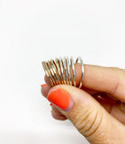 Rustic Stacking Rings by Jennifer Cervelli Jewelry