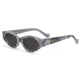 Kat x Money Moves - Grey Cateye Sunglasses by TopFoxx