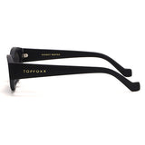 Kat x Money Moves - Black Cateye Sunglasses by TopFoxx