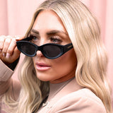 Kat x Money Moves - Black Cateye Sunglasses by TopFoxx