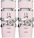Bundle Lattafa Yara Pack Of 2 Piece Gift Set: Yara 100Ml Edp Yara 100Ml Edp For Women.