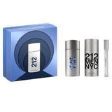 212 Carolina Herrera 3 Pcs. Gift Set: 3.4 Edt Spray 10Ml Edt 3.4Oz. Aftershave Gel For Men