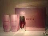 Guess Gift Set 4Pcs: 2.5 Fl.Oz. Eau De Perfume Spray 3.4Oz. Body Lotion Bag 0.25 Oz. Edp Women.