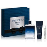 Jimmy Choo Blue 3 Pcs Gift Set : 3.3 Edt + 3.3 Asb + 7.5 Ml Sp. Mini Men