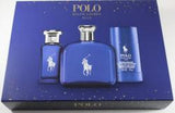 Ralph Lauren Polo Blue 3Pc Set: 4.2 Edt Spray 1.36Oz. Edt 2.5 Deo Stick For Men