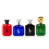 Ralph Lauren 4 Pcs. Gift Set: .5 Fl.Oz. Polo Red Polo Blue Polo Black And Polo Green Edt For Men.Ralph Lauren