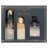 Lattafa Badee Al Oud For Glory 3 Pc Set: 3.4 Edp Spray + 6.8 Deo Spray + Hair Mist For Men