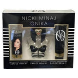 Nicki Minaj Onika By Nicki Minaj 3 Pcs. Gift Set: 3.4 EDP+4.0 B. M. +3.4 B. S. For Women