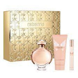 Gift/Set Olympea 3 Pcs. 2.7 Edp Spray / 3.4 Bl / 10Ml Edp Spray Metal Box For Women. Designer:Paco Rabann Perfume By Paco Rabanne For Women