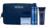 Guess Seductive Homme Blue 4Pc Set: 3.4Oz Edt 6.0Oz Deodorizing Body Spray 3.4Oz Shower Gel And Pouch M