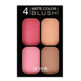 NICKA K 4 Matte Color Blush Set - CBM03