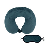 Memory Foam Travel Pillow with Sleep Mask by Pursonic