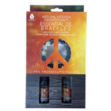 Natural Wooden Aromatherapy Bracelet (Eucalyptus & Cedarwood) by Pursonic