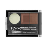 NYX Eyebrow Cake Powder - Dark Brown/Brown