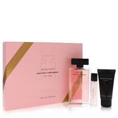 Narciso Rodriguez Musc Noir by Narciso Rodriguez Gift Set -- 3.3 oz Eau De Parfum Spray +0.33 Mini EDP Spray  + 1.6 oz Body Lotion for Women