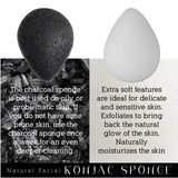 Natural Facial Konjac Sponge Duo Set by Pursonic